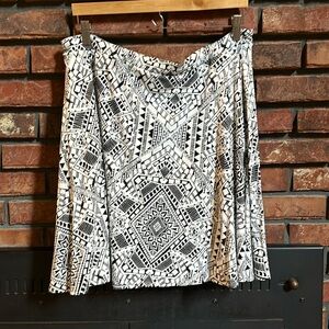 Cynthia Rowley Print Swing Skirt WITH POCKETS!